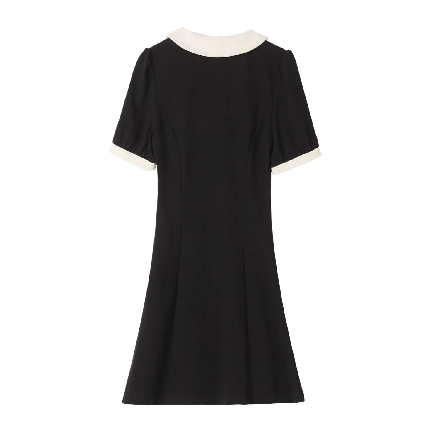 Women's Chic Jersey Dress Featuring Thigh-length Cut and Bow Decor