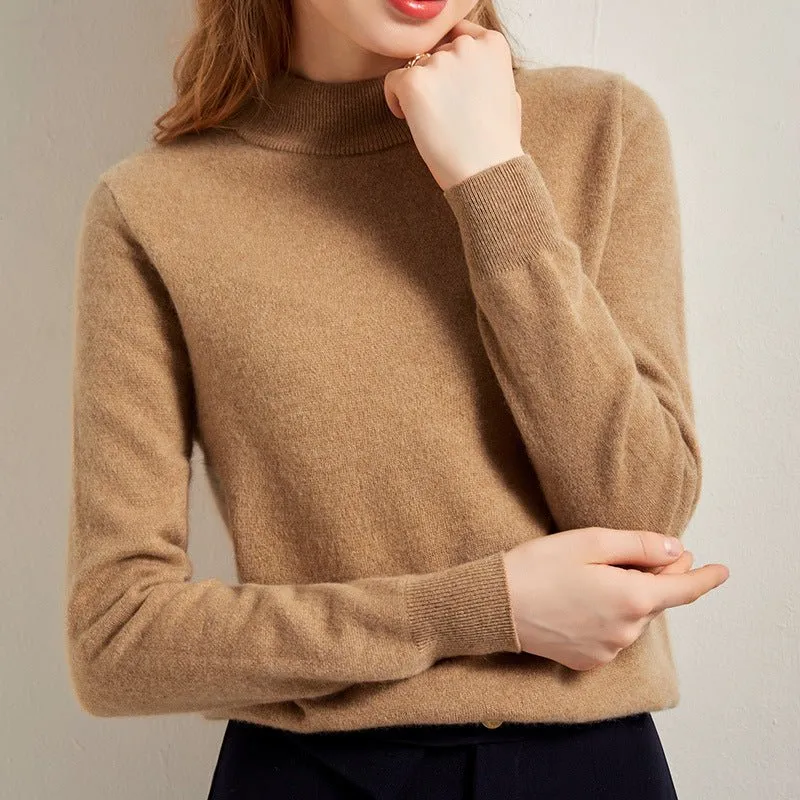 Womens Half Turtleneck Cashmere Sweater Cashmere Pullover