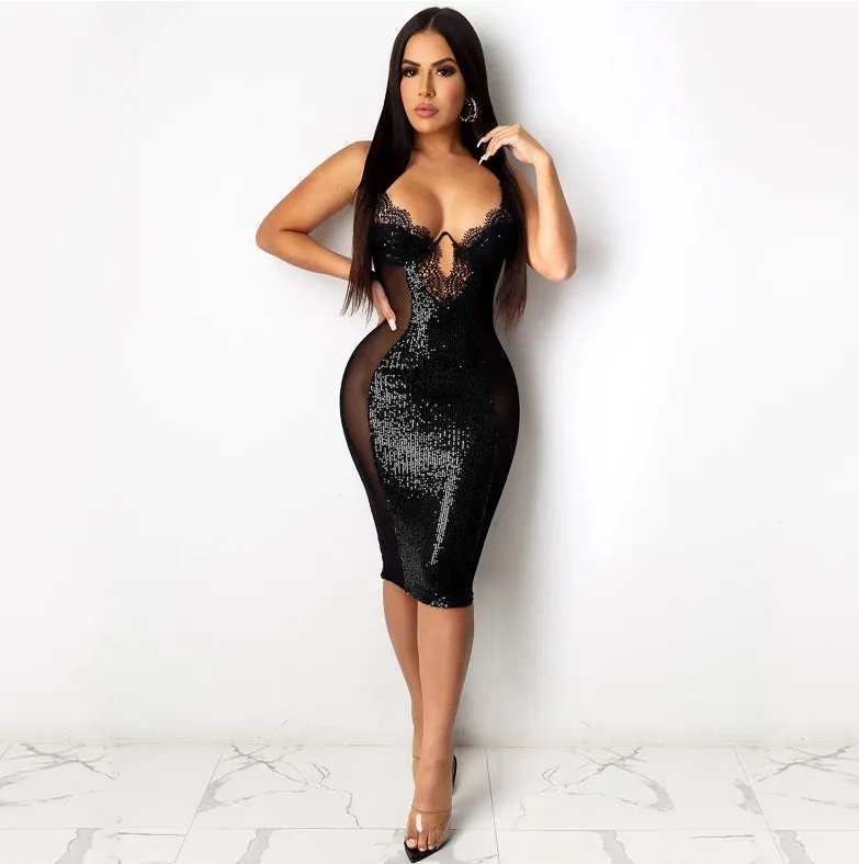 Womens Lace Dress | Sexy Lace Dress | Sequin Dress | Womens Bodycon Dress | Sexy Dresses for Party | Party Dress | Girls Dress | Sexy Dress