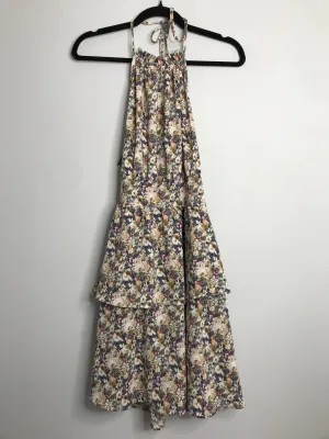 Womens Size Sm Misses Blue Pretty Garden Dress