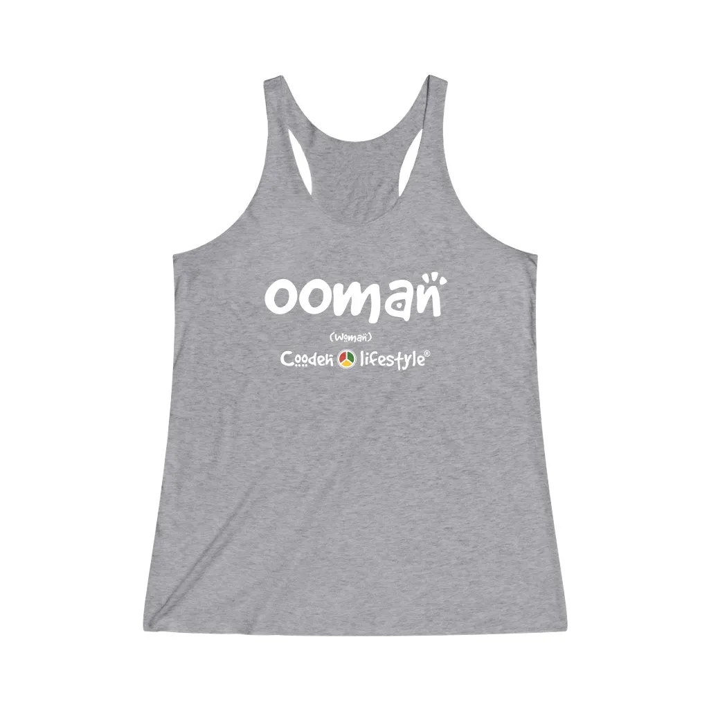 Women's Tri-Blend Racerback Tank (OOMAN)