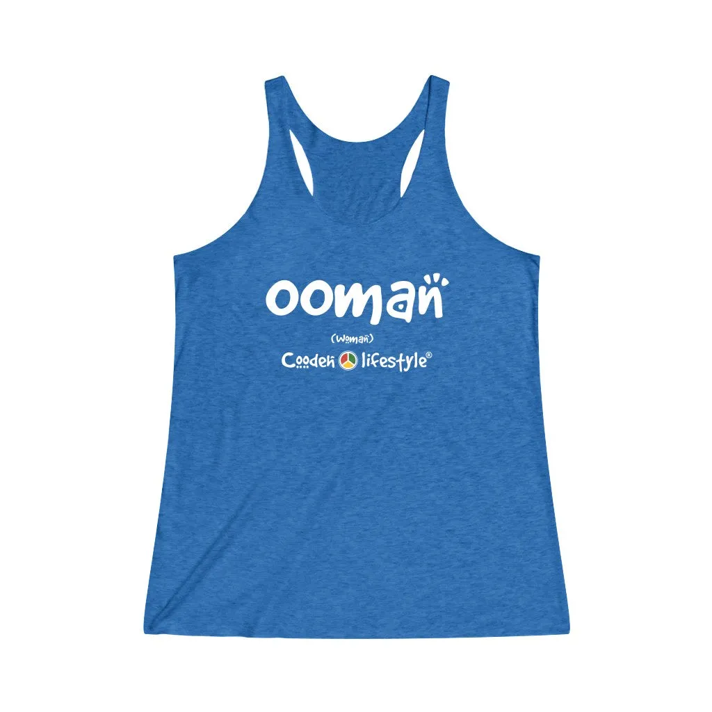 Women's Tri-Blend Racerback Tank (OOMAN)