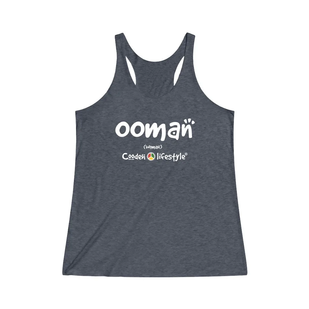 Women's Tri-Blend Racerback Tank (OOMAN)