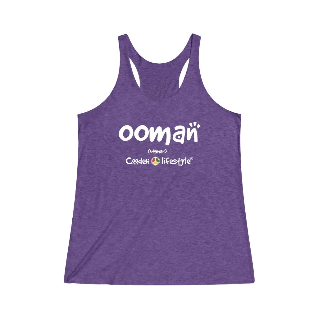 Women's Tri-Blend Racerback Tank (OOMAN)