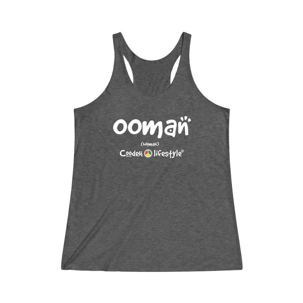 Women's Tri-Blend Racerback Tank (OOMAN)