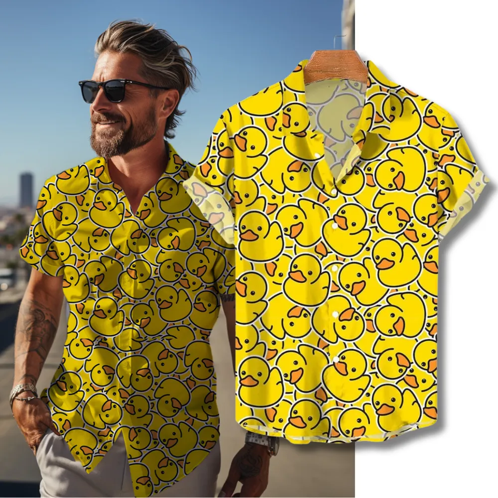 Yellow Ducks Hawaiian Shirt