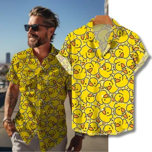 Yellow Ducks Hawaiian Shirt