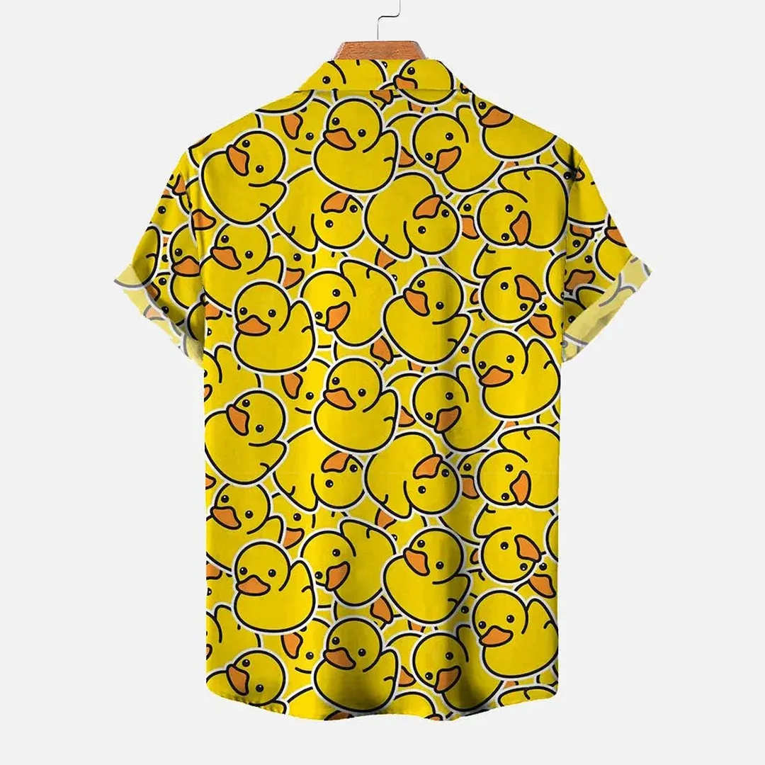 Yellow Ducks Hawaiian Shirt
