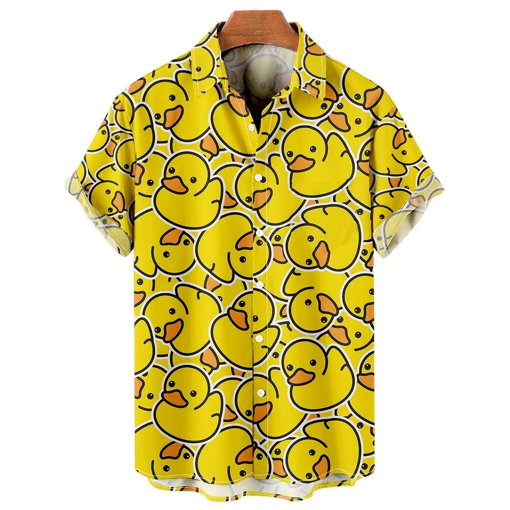 Yellow Ducks Hawaiian Shirt