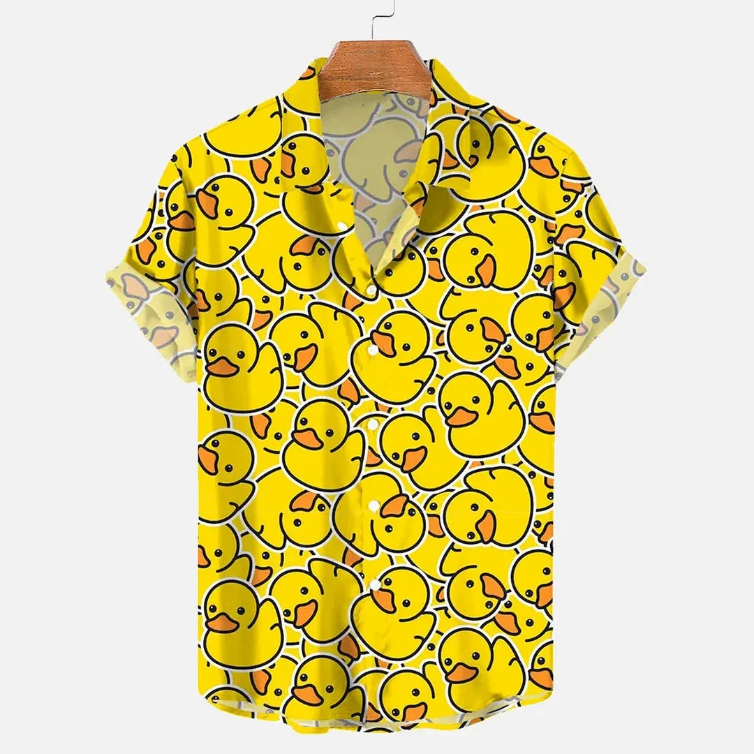 Yellow Ducks Hawaiian Shirt