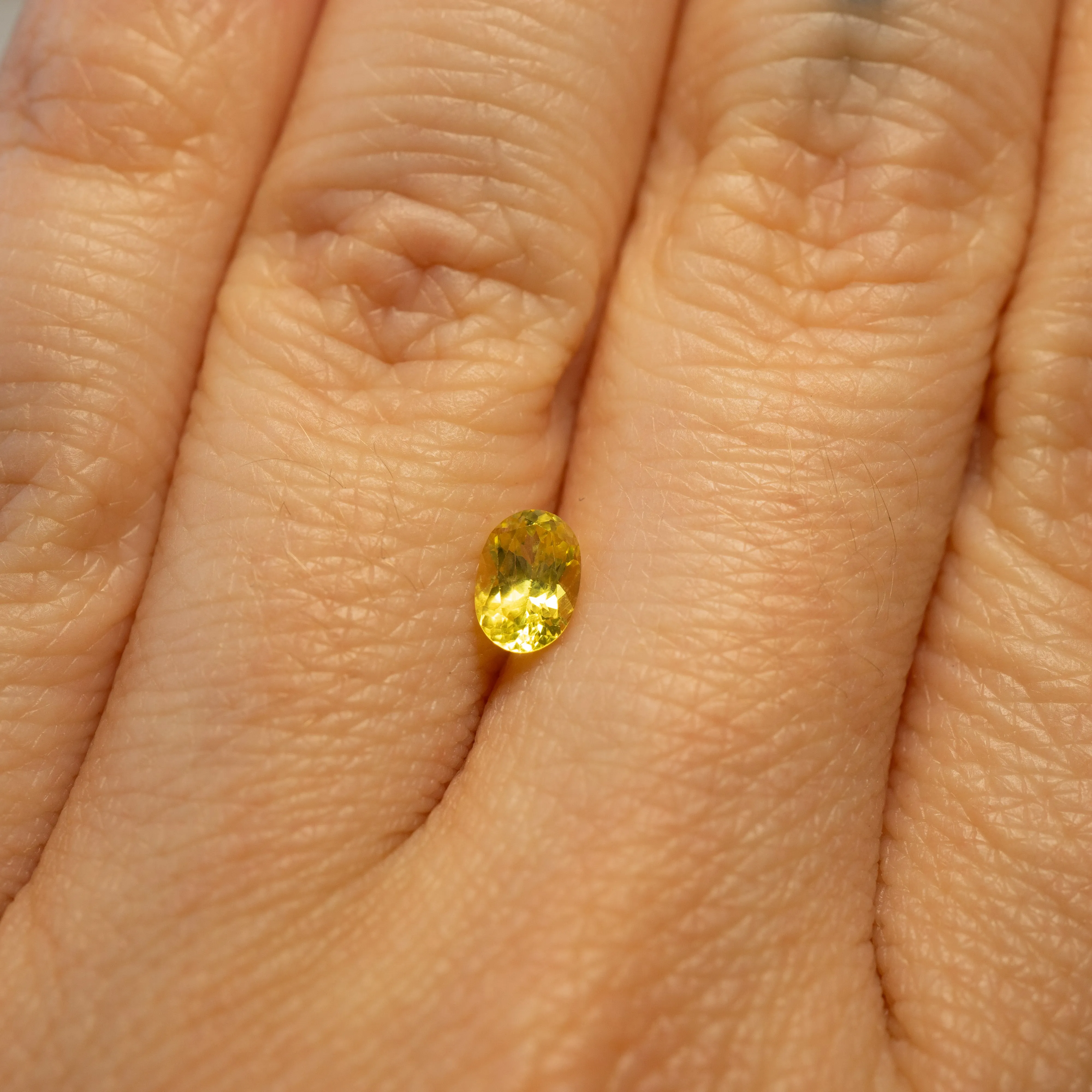 Yellow Sapphire Oval Brilliant Cut | 0.58ct | Australian Origin