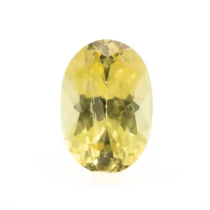 Yellow Sapphire Oval Brilliant Cut | 0.58ct | Australian Origin