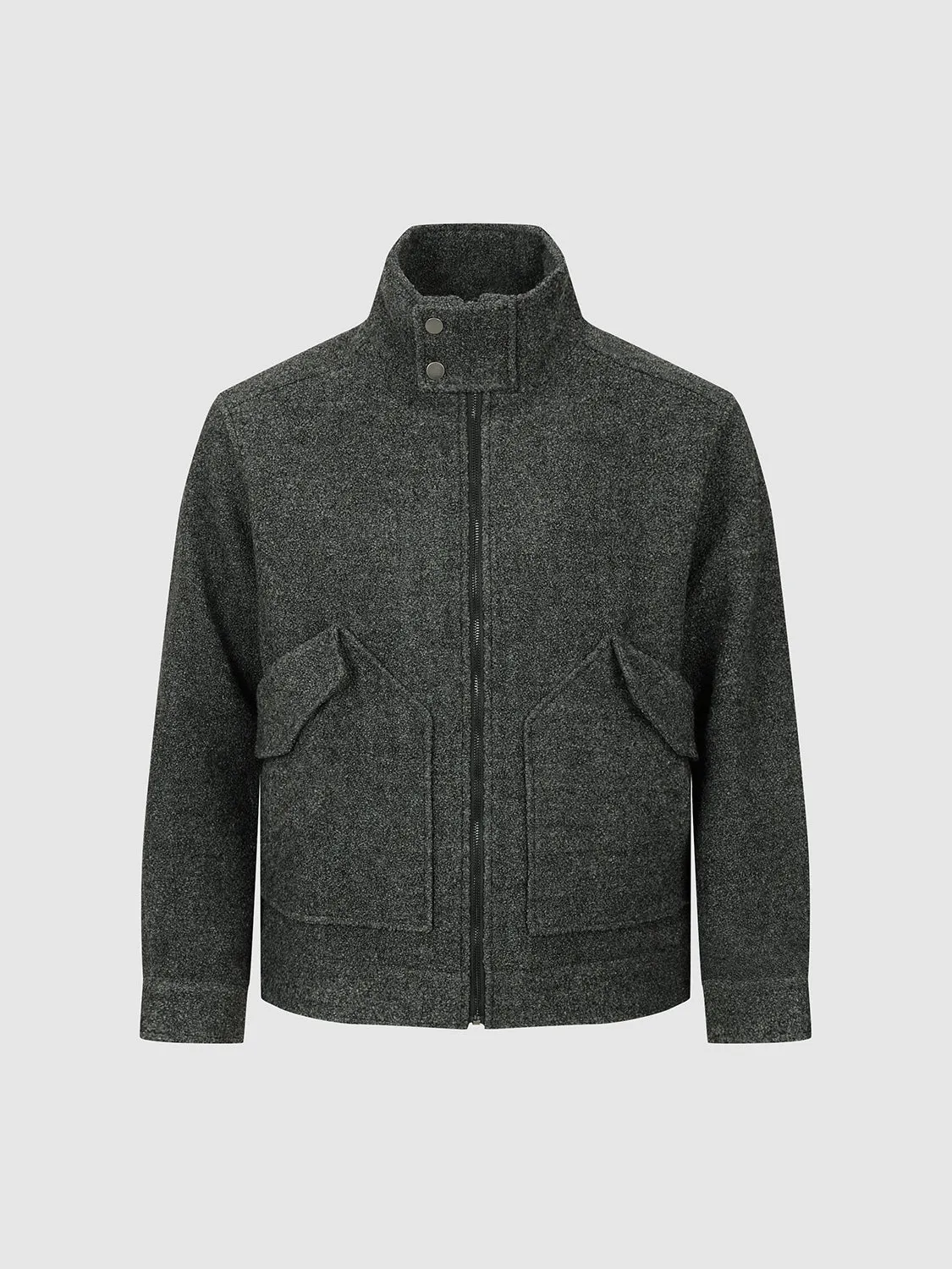 Zipper Front Loose Jackets
