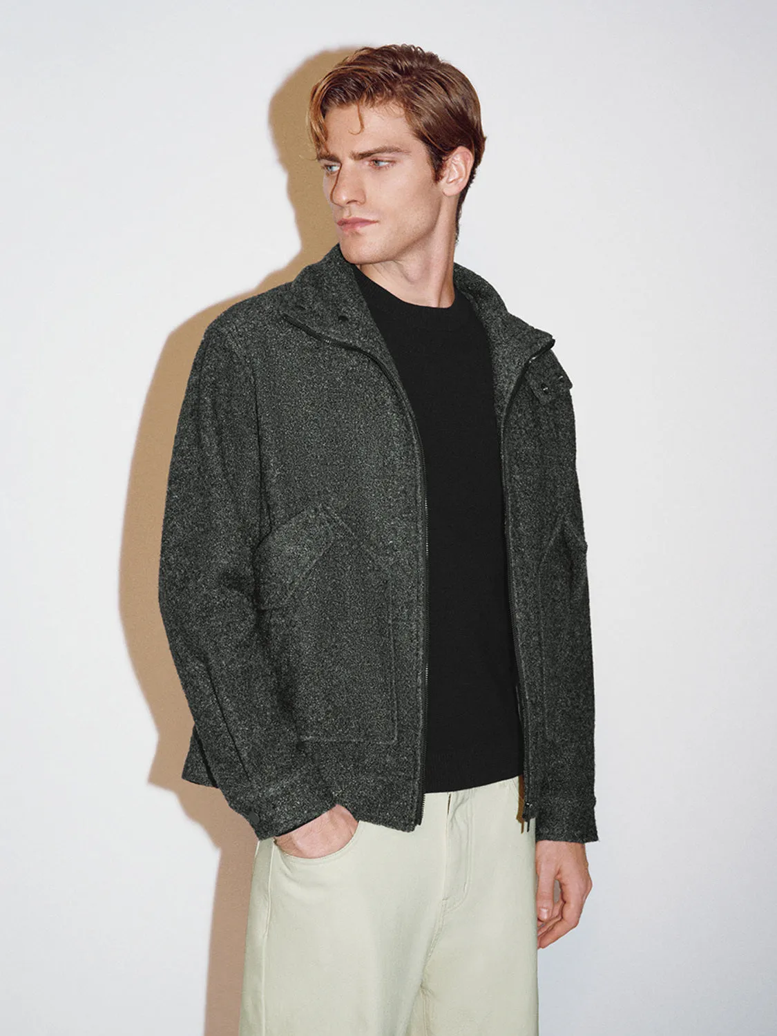 Zipper Front Loose Jackets