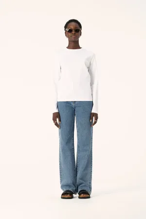 Zoe Long Sleeve Tee - White